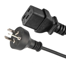 3 pinos plugue para IEC C19 Argentina Computer Power Cord